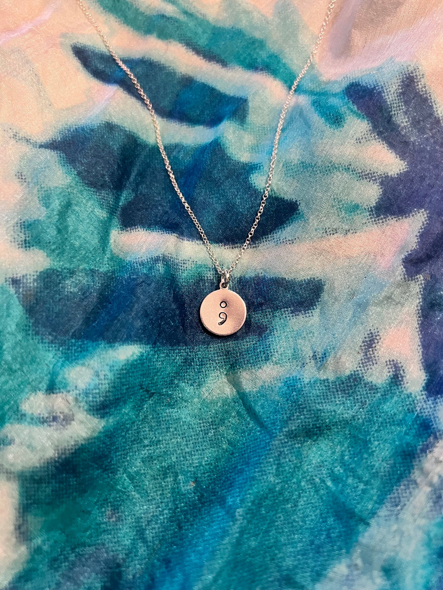 new semi colon suicide prevention necklace